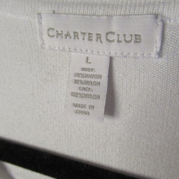 Charter Club Lace-Front Cardigan - Picture 4 of 4